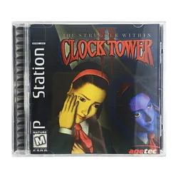 PS1 Clock Tower With Manual Copy Disc Game Black Bottom Unlock Console Station 1 Retro Optical Driver Video Game Parts