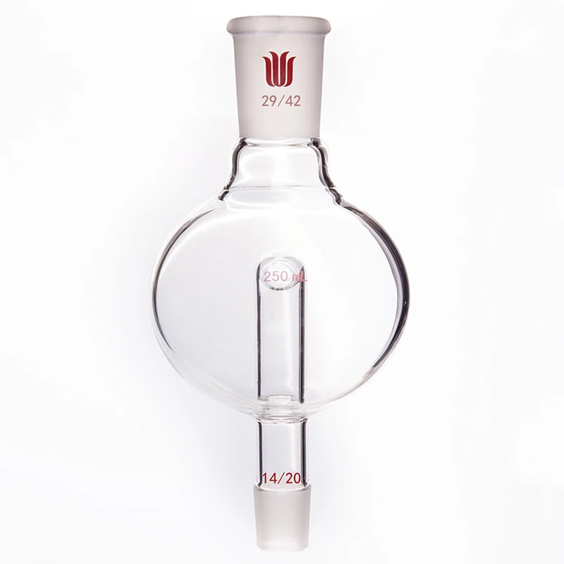 SYNTHWARE Splash Proof Ball, Capacity 100mL/250mL, Female 24/40 29/42, Male 14/20 19/22 24/40 29/42, Borosilicate Glass, A28
