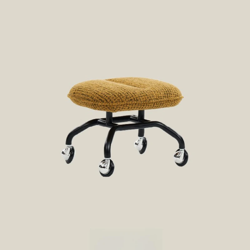 Universal wheel pulley moving small sitting stool household shoe changing low stool
