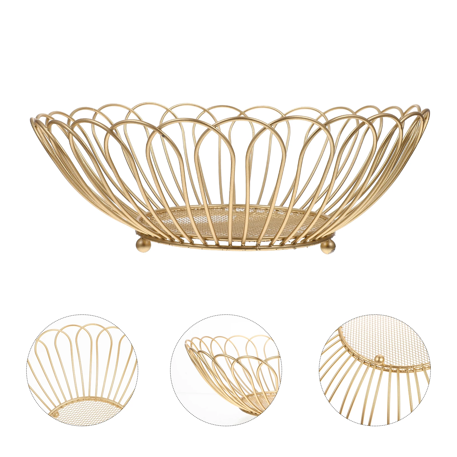 

Iron Fruit Plate Decoration Decorative Snack Tray Wedding Table with Lid Circle Candies Serving Party Platters Appetizer Candy