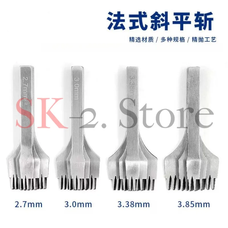 Leather Tools Oblique Flat Cut Oblique Flat Cut French Oblique Flat Cut 2.7/3 0/3.38/3.85 Pitch Leather Punching