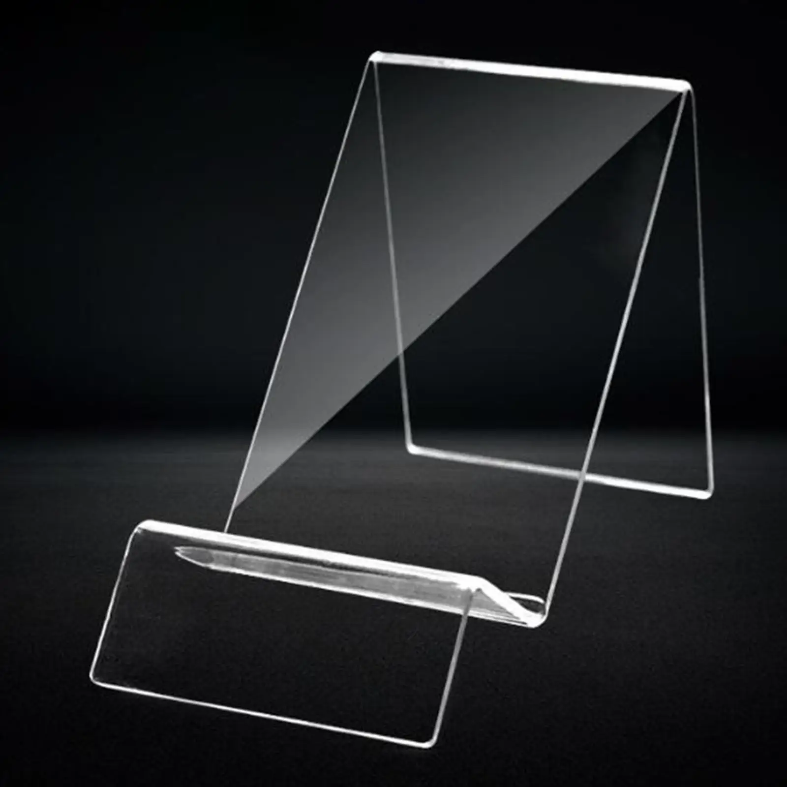 Transparent Acrylic Phone Stand Holder Sturdy for Dining Table Desktop Books