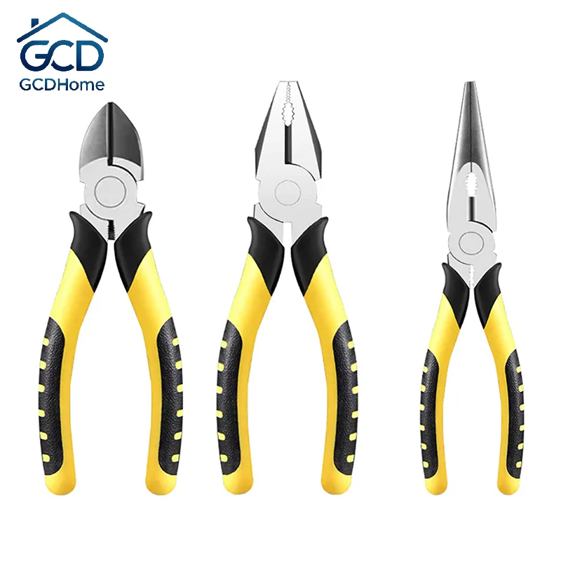6 Inches Wire Pliers Sharp Large Opening Stripping Pliers Industrial Grade Labor-saving Household Electrician Pliers