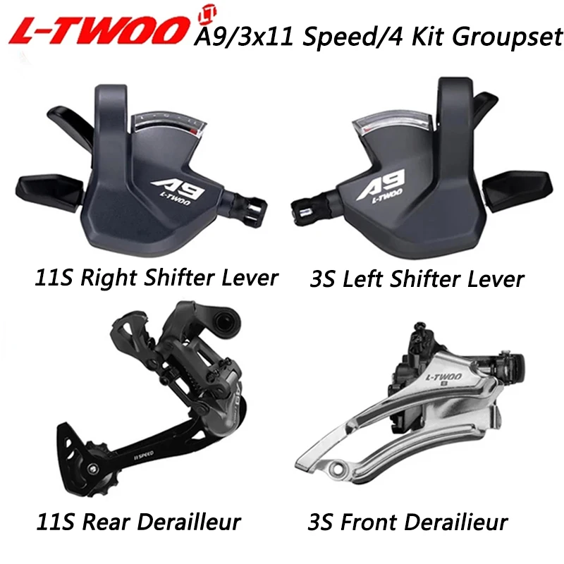 LTWOO A9 3X11 33 Speed Derailleurs Groupset Shifter Lever Rear Front Derailleur Kit For Shimano MTB Bike 11V Bike Parts