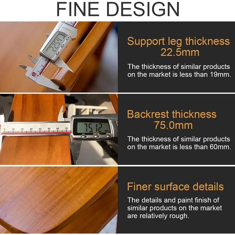 Oliding Step Ladder, Wooden 3-in-1 Ladder Chair, Portable Multi-function Step Stool, 198 lbs Capacity Indoor/Outdoor Display Rac