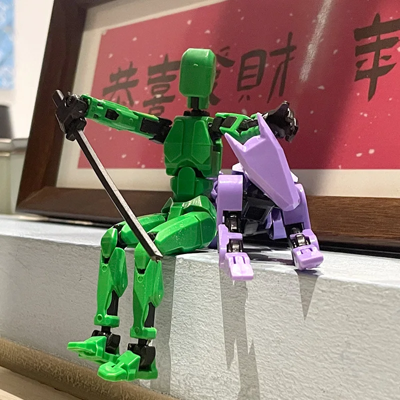 1/3/6/9 Stück Mehrteiliger Beweglicher Formwandler-Roboter 3D-Gedruckte Mannequin-Figur und Hund Lucky 13 Actionfiguren Spielzeug Geschenk – Detail 5