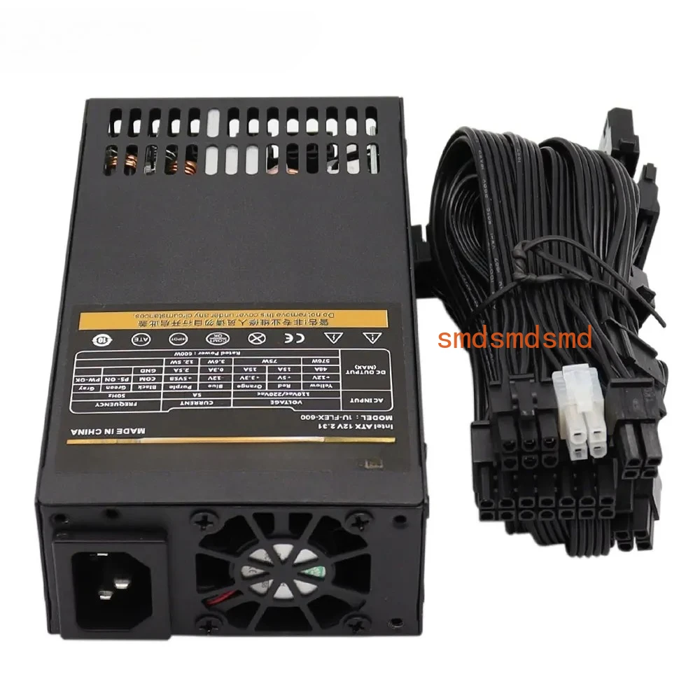 600W Modular Power Supply Small 1U Computer PSU Flex-ATX 500W for ITX mini PC Active PFC For POS AIO desktop 110V 220V