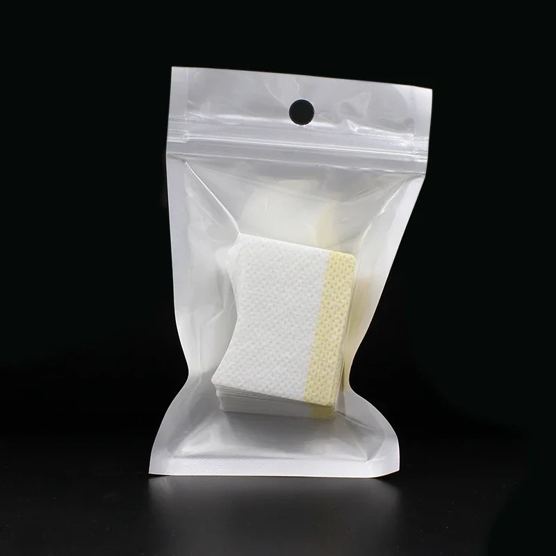 1袋入りコットン製アイパッチ使い捨てまつげエクステパッチステッカーつけまつげ除去用メイクツール