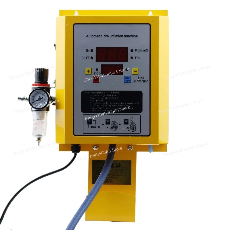 Automatic Tire Inflator Pump with Digital Display for Motorcycles, Cars & Repair Shops