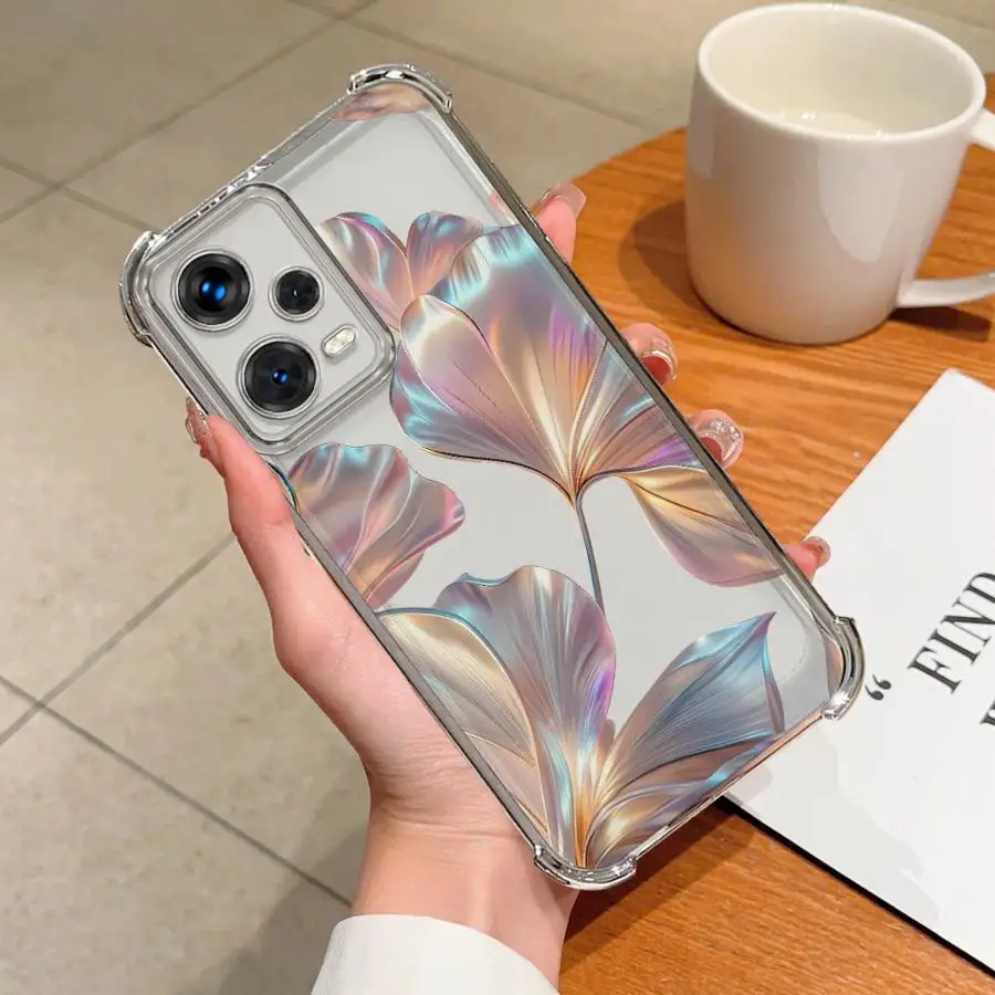 Coque de téléphone à motif floral de dessin animé pour Redmi Note 14 Pro Plus 13C Note 13 11s K80 12 11 10 Lite A3 A5 9 Pro