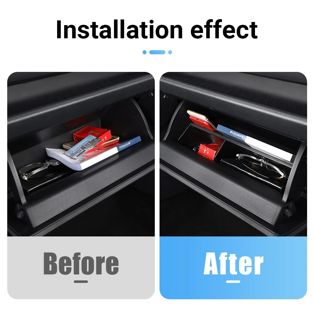 Glove Compartment Storage Insert For Toyota RAV4 XA50 2019-2023 2024 2025 RAV 4 Car Co-pilot Classified Organizer Tray Documents