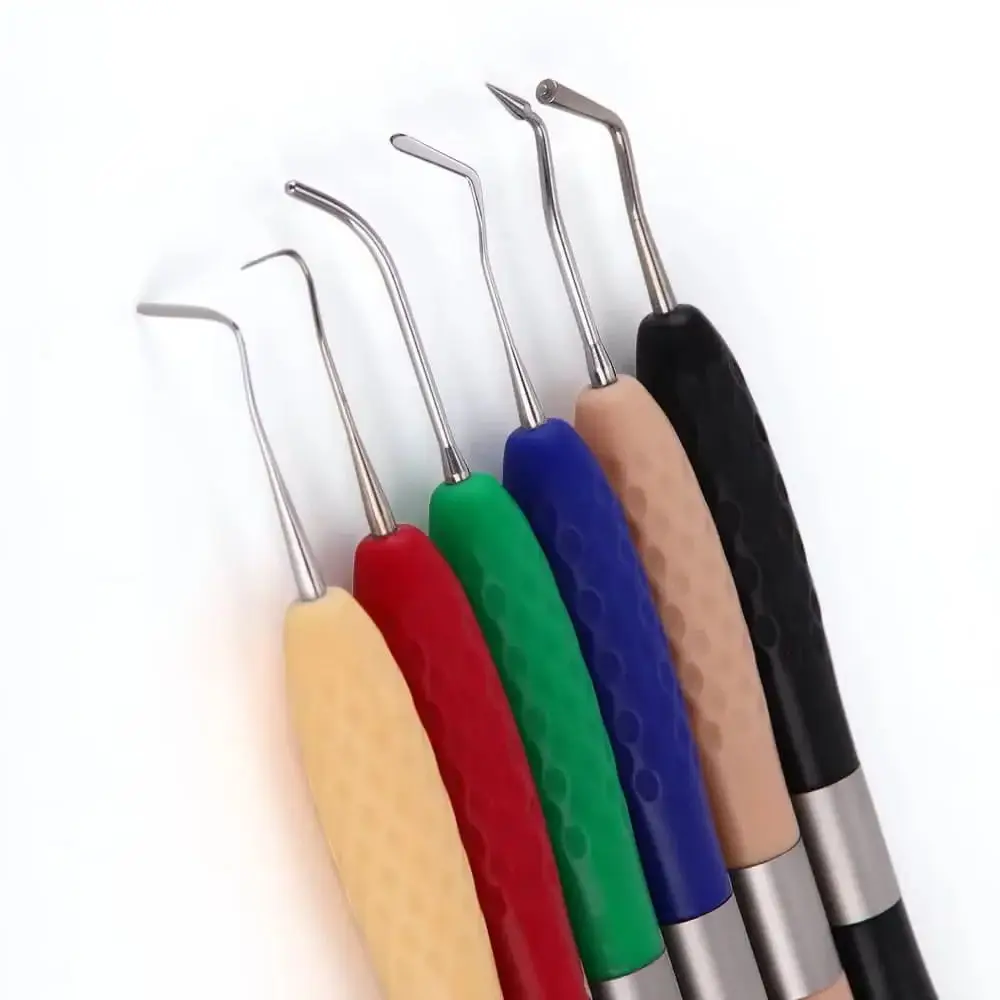 

1PC Dental Resin Filler Kit, Aesthetic Restoration Professional Set with Silicone Handle & LM Knife for Composite Filling