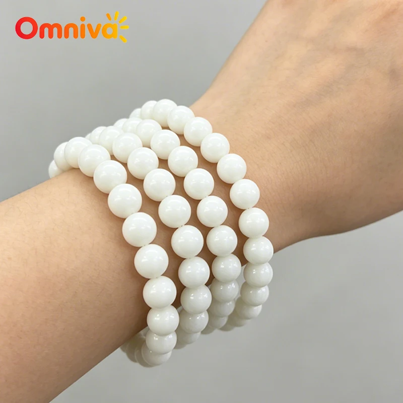Natural Shell Jasper Round Beads Loose Gemstone Beads for Jewelry Making DIY Bracelet Necklaces 6mm 8mm 10mm 12mm 15inch Strands - view 4