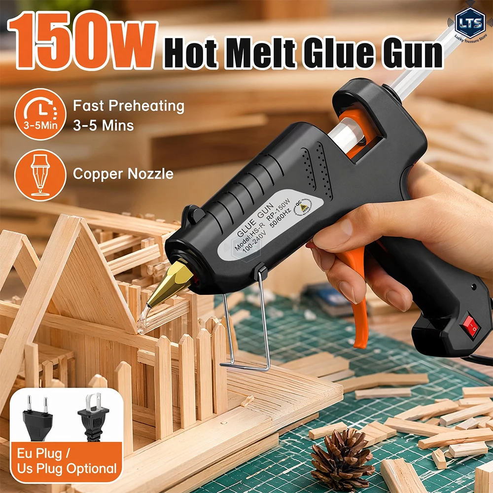 Hot Melt Glue Gun 11mm Glue Sticks Industrial DIY Electrothermal Glue Gun Heat Temperature Thermo Electric Gun Repair Tools
