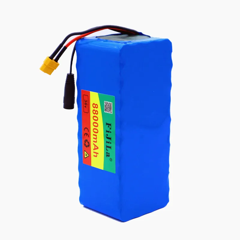 36V88Ah10S4P battery pack 500W high power battery 42V88000mAh Ebike electric bike BMS 42v battery with xt60 plug+charger