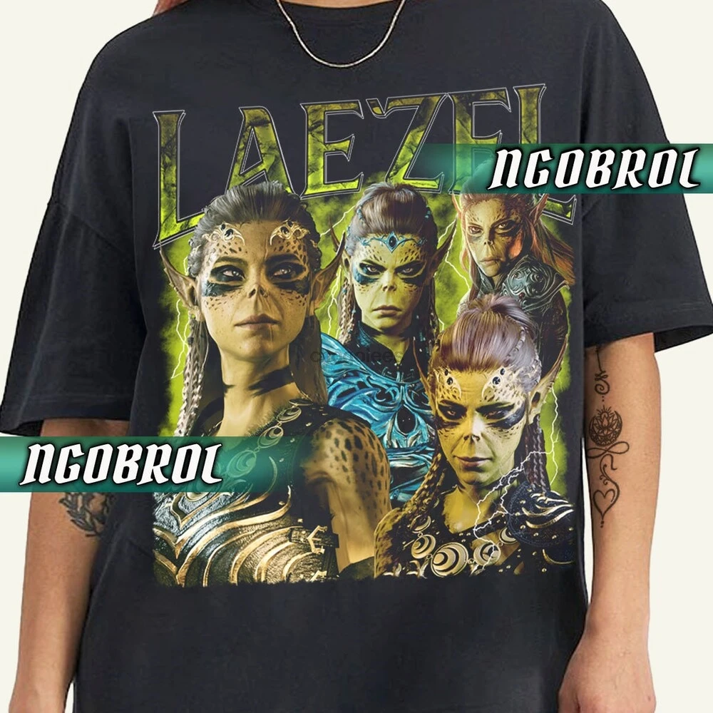 Limited Laezel T Shirt - Baldurs Gate 3 T-shirt - Vintage T Shirt - Vintage 90s Graphic Shirt - Gift For Gamer - Men & Women T S