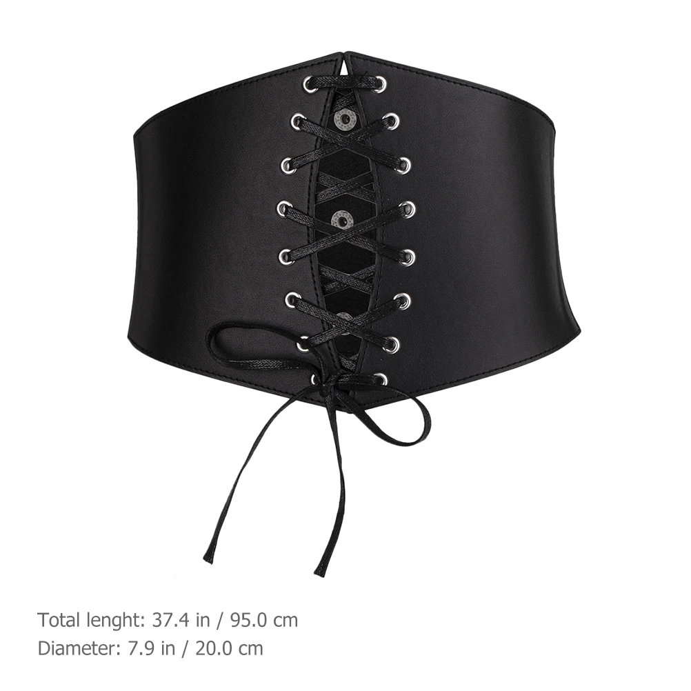 حزام مشد عريض للنساء من البولي يوريثان قابل للتعديل بأربطة وحزام خصر واسبي للاستخدام اليومي للحفلات #6