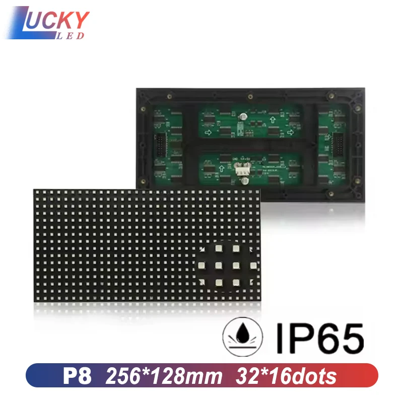 Outdoor P8 led module Full color 256*128mm led display 32*16 pixel rgb tv taxi led matrix P3 P4 P5 P10 led sign