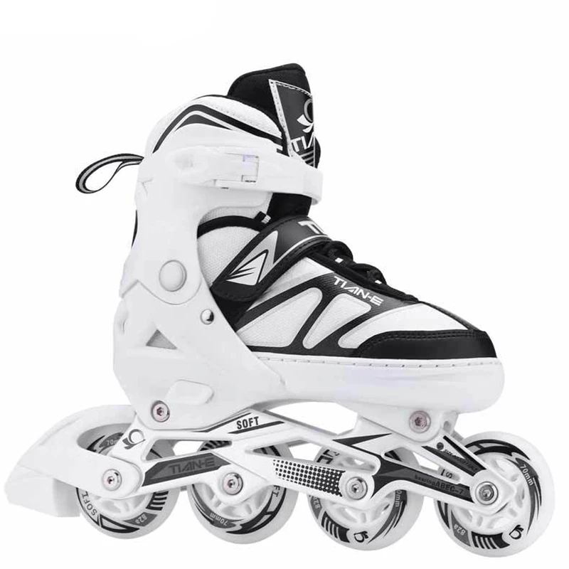 

Flash Inline Roller Skate Shoes Adult Professional Skates 4 Wheels Sneakers Adjustable Size Children's Outdoor Skating Practice