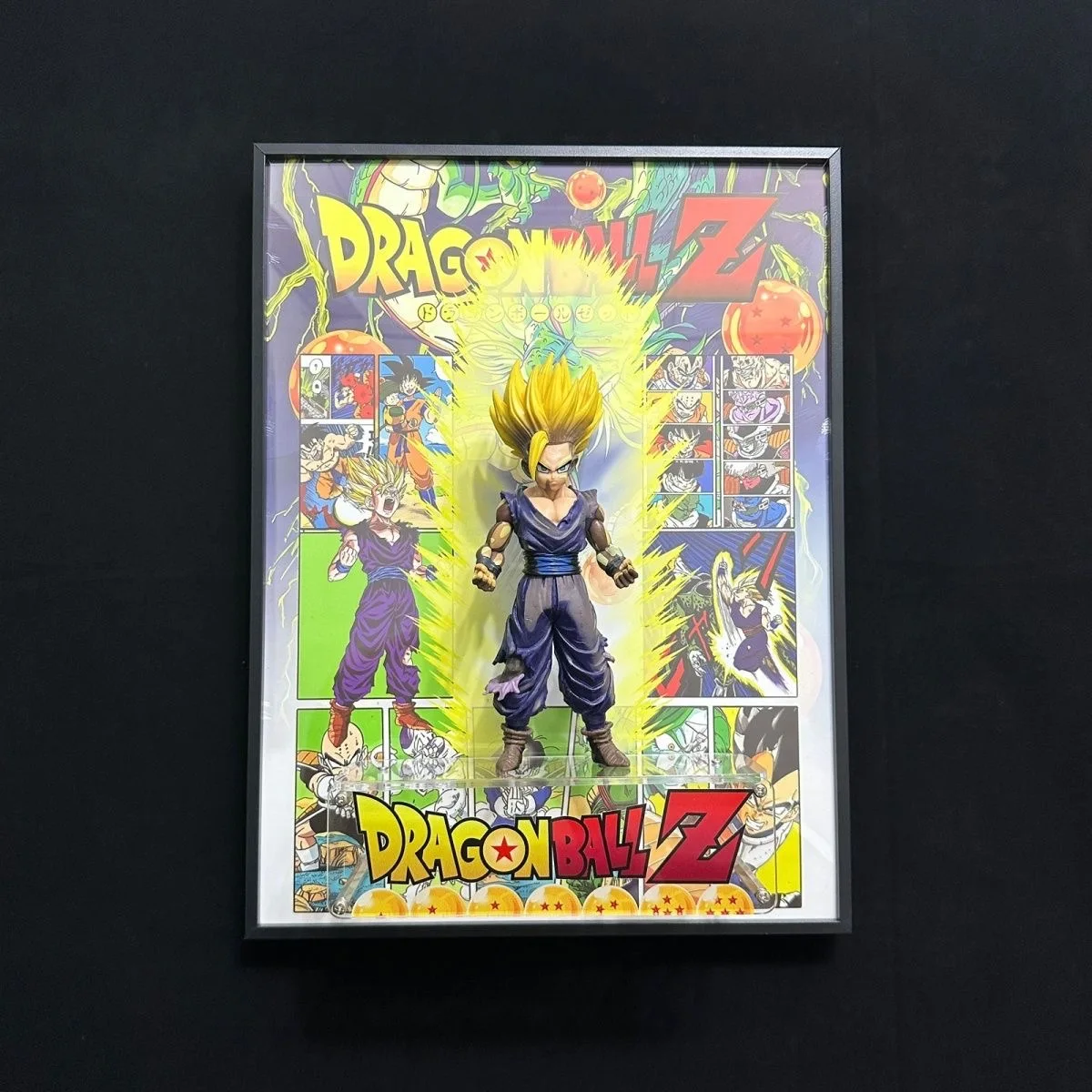 3D Poster Dragon Ball Gohan 3D Action Figure Art Wall Painting Goku Vegeta Retro Life-like Print Wall Art Decorate Picture