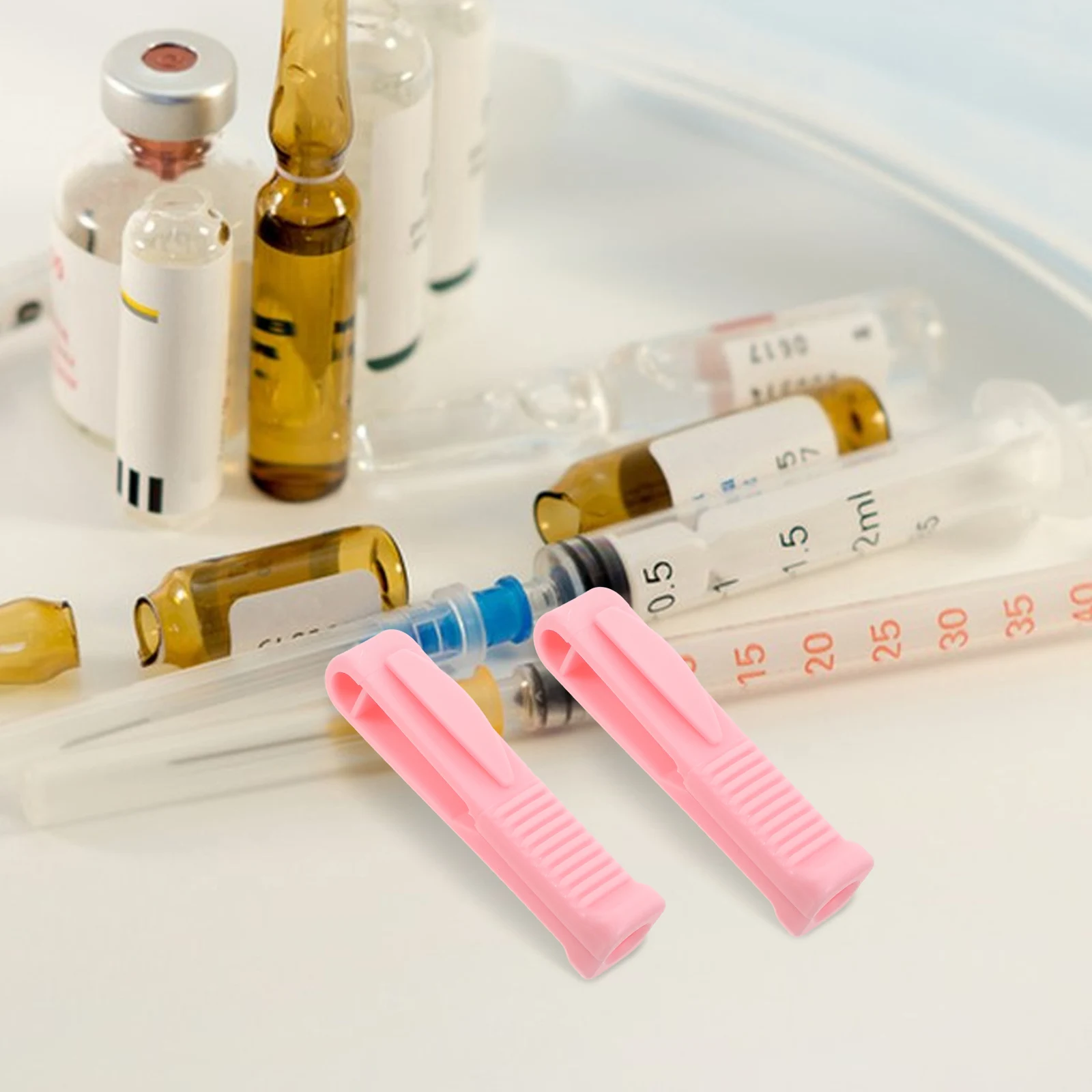 

2pcs Ampoule Opener Glass Vial Opening Tool Bottle Gripper Mini Ampules Cutting Device Plastic Efficient Medical