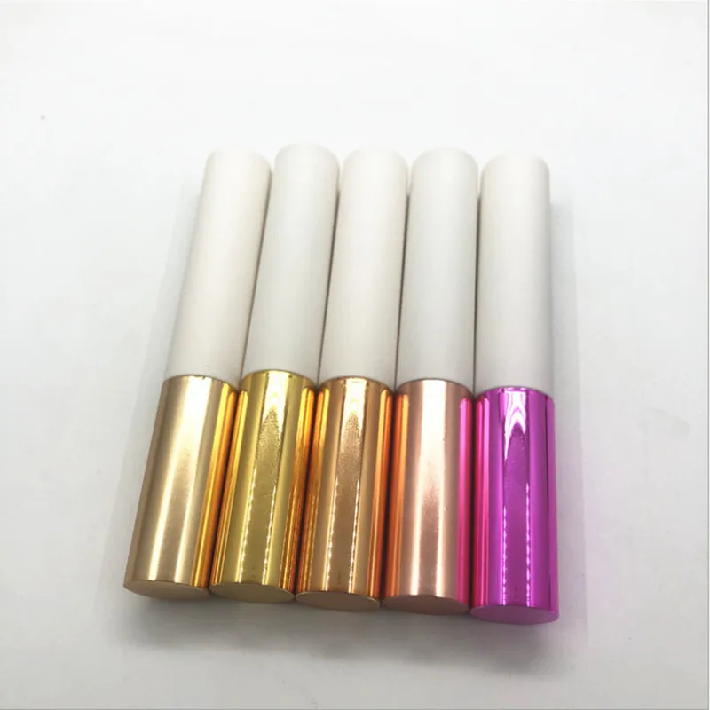 

10/30/50/100pcs 10ml Matte White Lip Gloss Tubes Round Lip Balm Bottle Empty Eyeliner Mascara Cosmetic Container Packing Tube