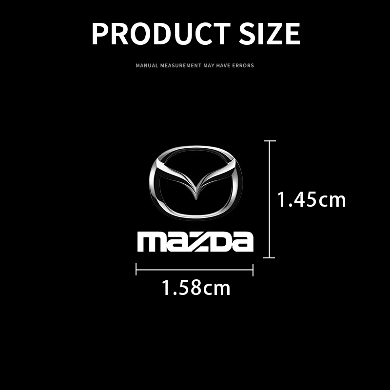 Naklejka do wnętrza samochodu naklejki kontrola centralna znaczek z symbolem dla Mazda 2 3 5 6 8 Atenza CX5 CX-7 CX-9 MX-5 RX Logo na samochód