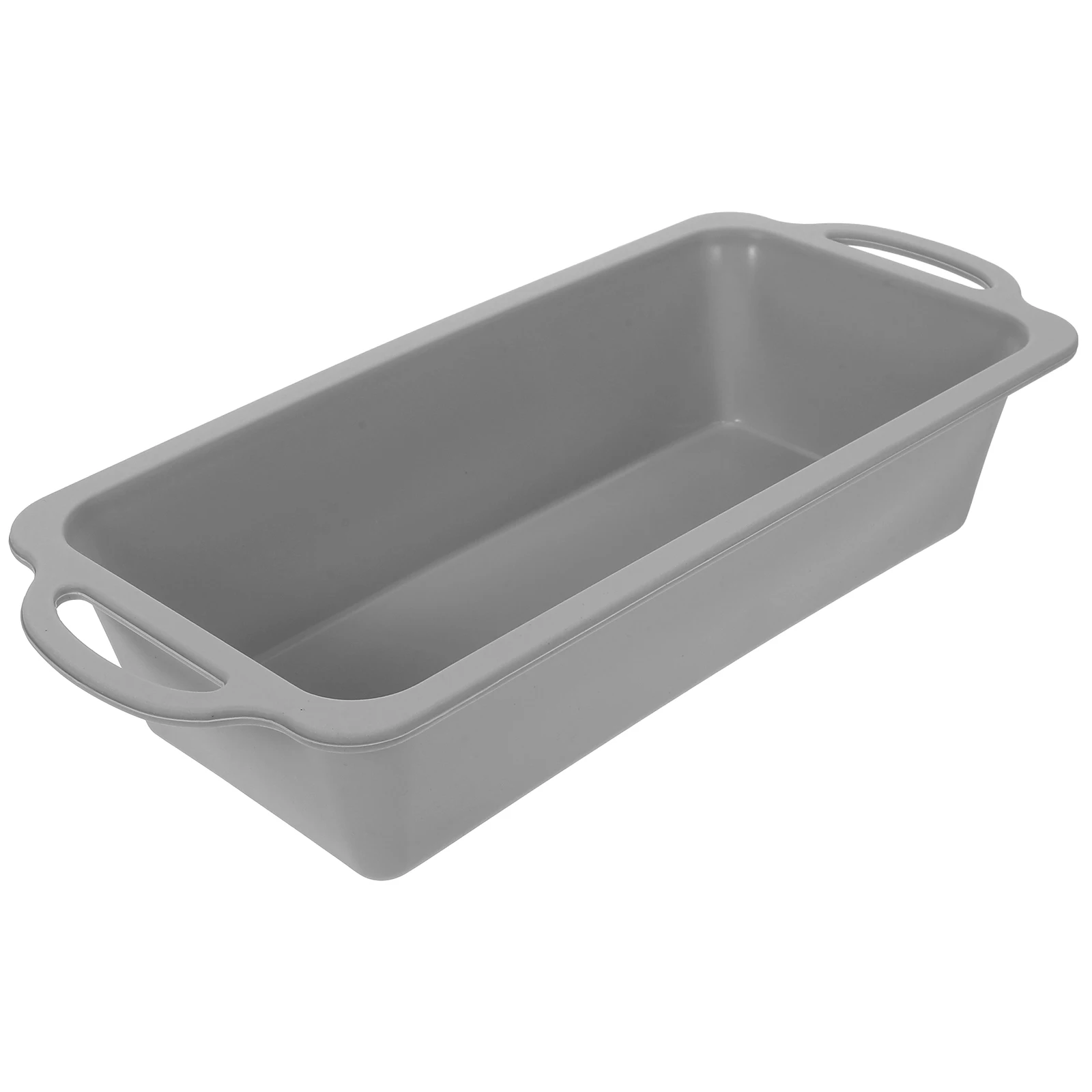 

NonStick Silicone Baking Mold With Handle Stainless Steel Bread Pan Mold Rectangular Simple Design Baking Molds For Home Bakers