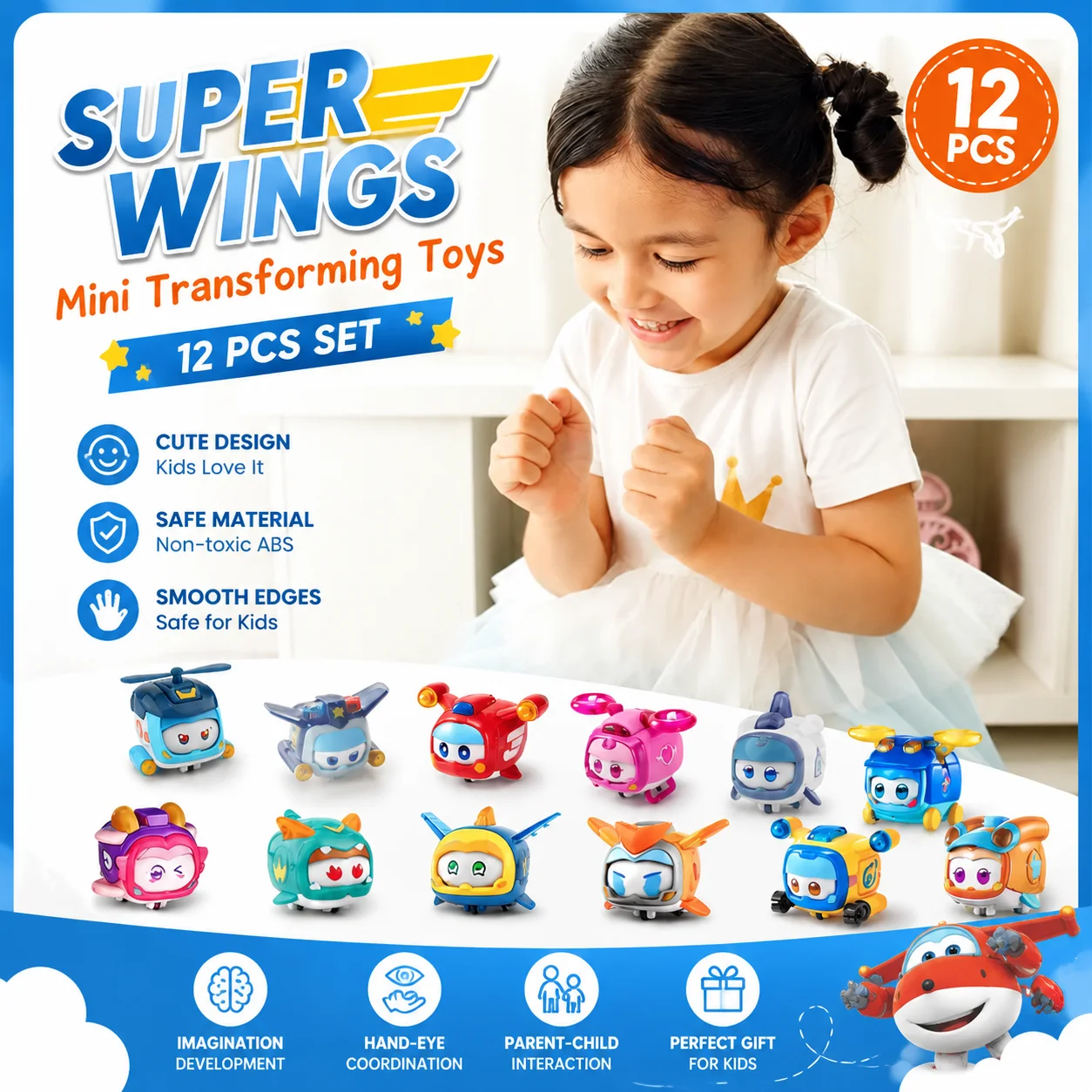 Mini Transforming Aircraft Toy - đánh giá và giá Kids First Education