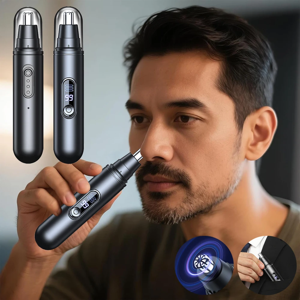 

Nose Hair Trimmer for Men Electric Nose Hair Clipper Mini Portable Men Beard Trimmer USB Rechargeable Trimmer for Ear And Nose