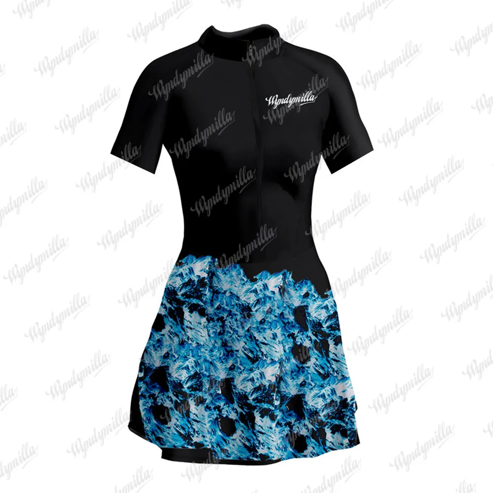 Wyndymilla New Product 2022 Female Short Sleeve Dress Triathlon Outdoor Bicycle Comfortable Sports Riding Little Monkey Skirt