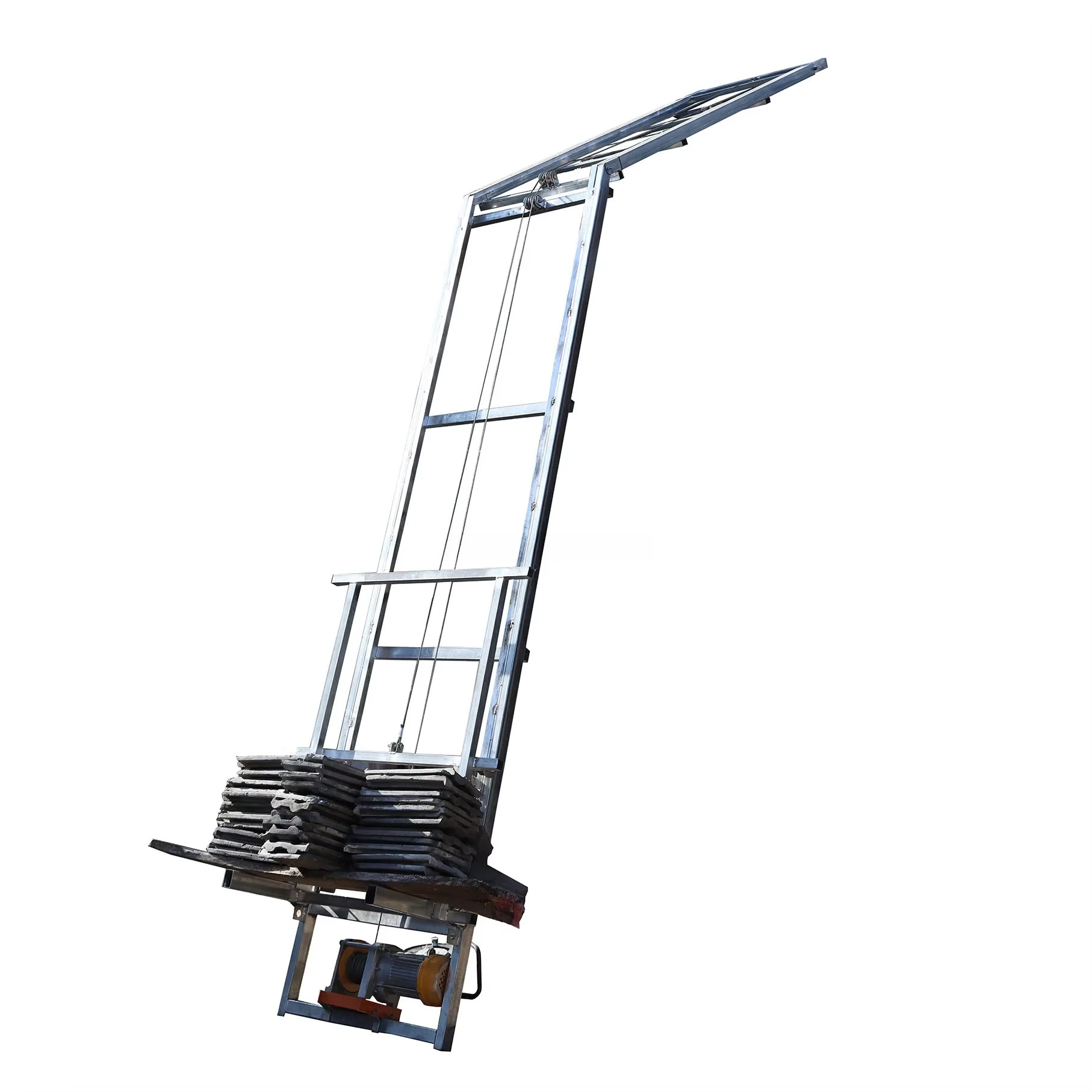 Electric Powered Hoists Solar Panel Installation Ladder Electric Photovoltaic Panel Lift Electric Solar Panel Hoist Lifter