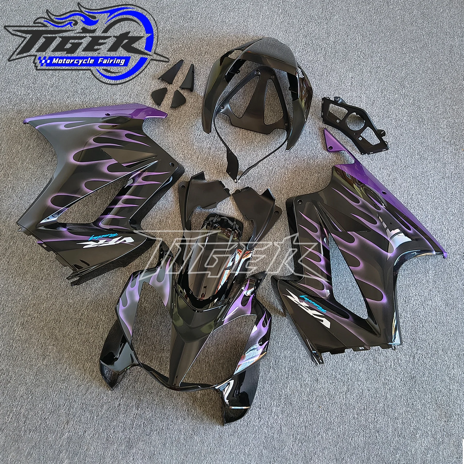 High Quality Great Quality Fairing 13 repsol orange red white black Bodykit Fits VFR800 VFR 800 VTEC 02 2002 2012 2013 - view 2
