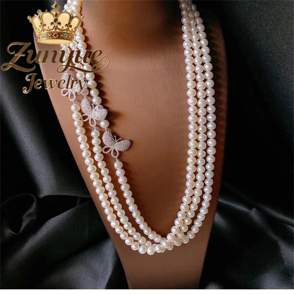 

Pearl Necklace, Versatile Sweater Chain, High-End Long Beaded Light Luxury Accessory Fashion Jewelry Exquisite Elegant Popular