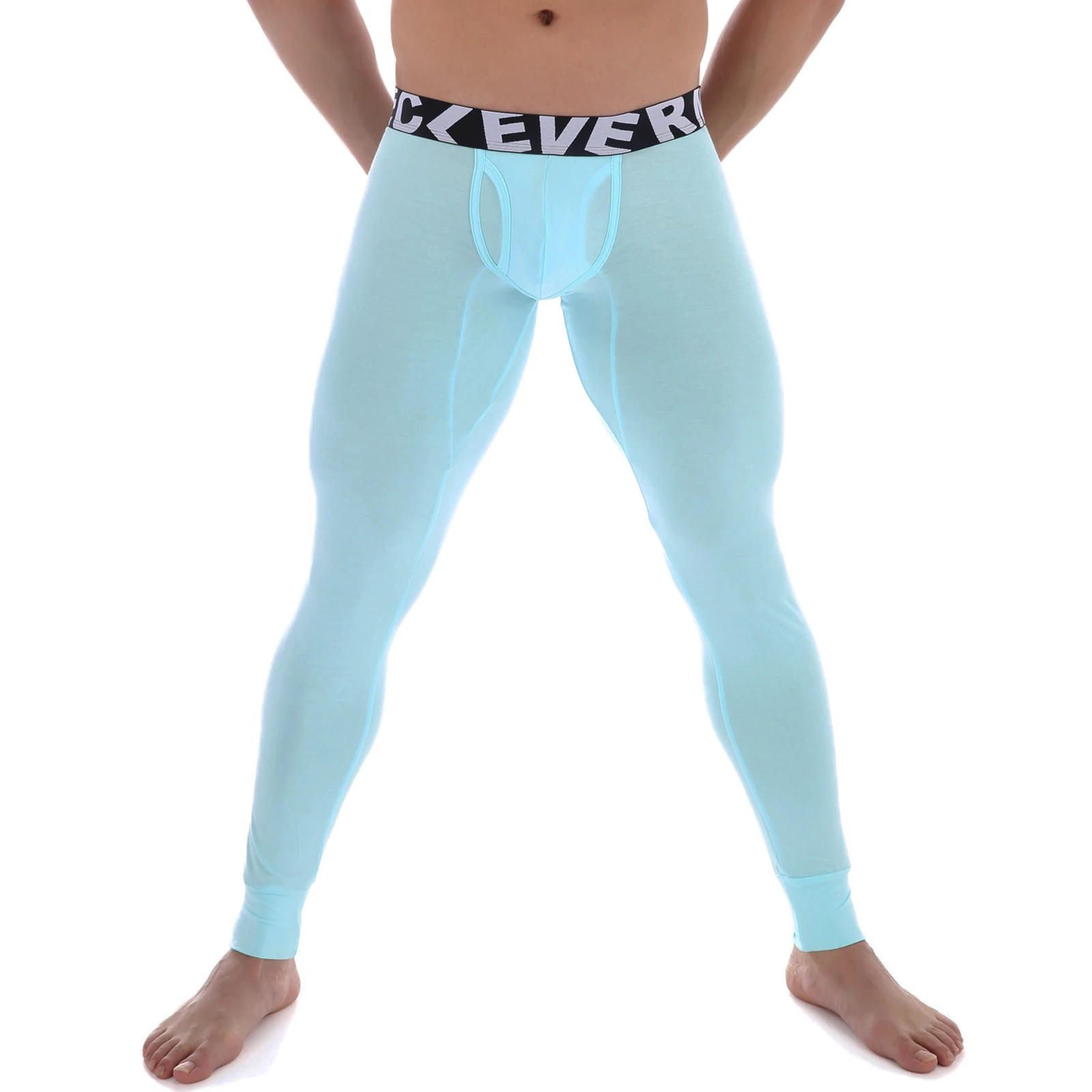 Pantalones de compresión sexis para hombre, mallas ajustadas para correr, entrenamiento deportivo, Fitness, ajuste Modal, pantalones de entrenamiento elásticos