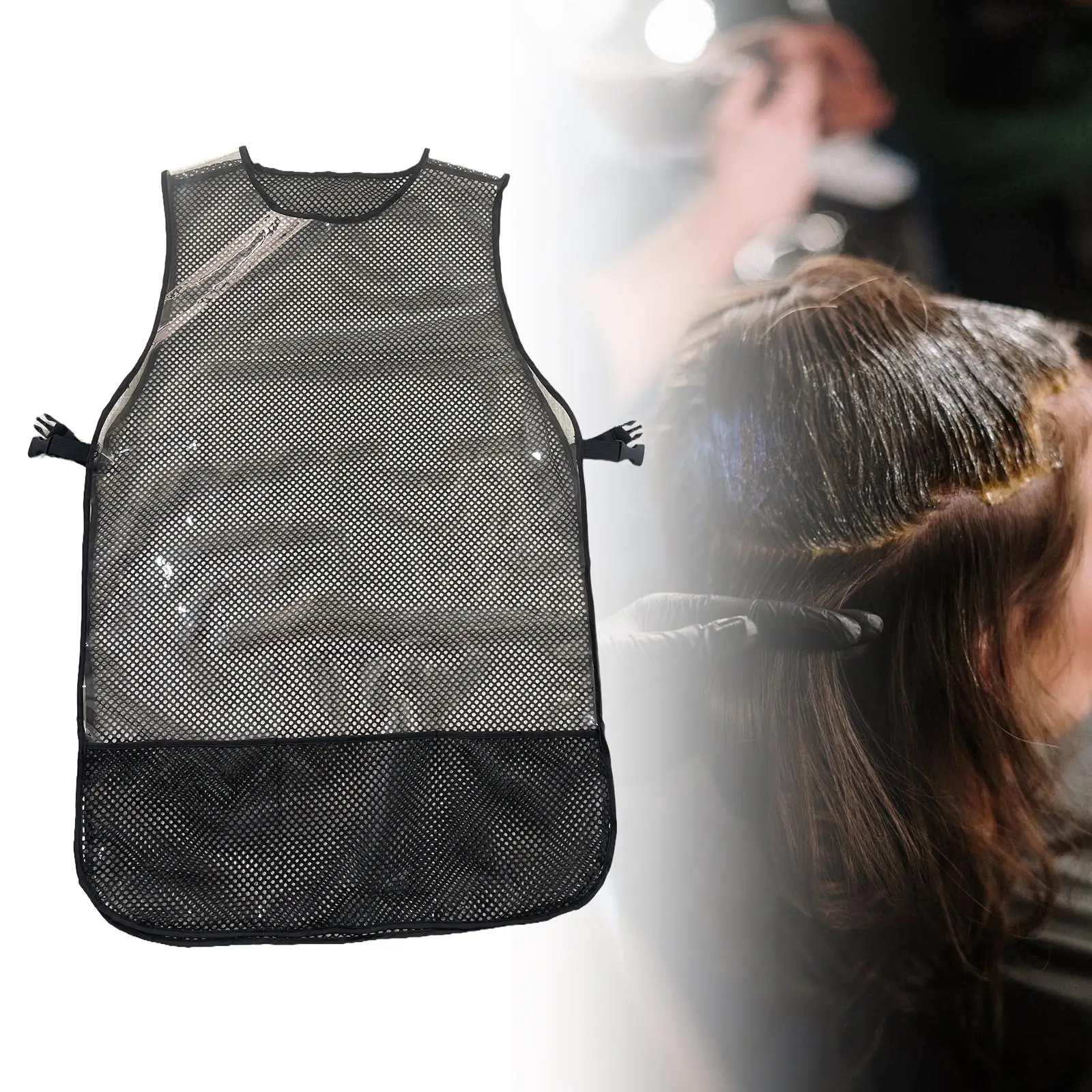 مريلة مصفف الشعر للحيوانات الأليفة، مريلة شبكية قابلة للتنفس، مريحة