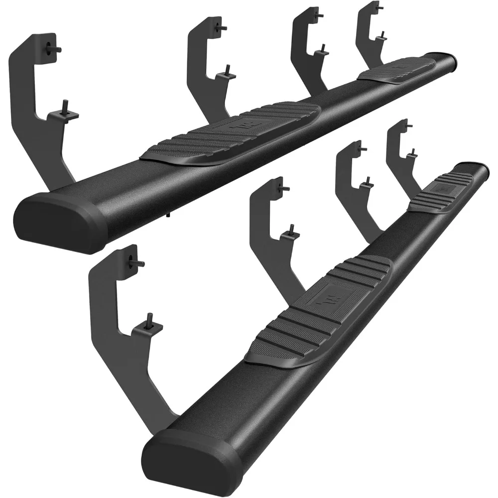 خطوات جانبية سوداء مقاس 5 بوصات من TAC متوافقة مع كابينة تشيفي سيلفرادو/جي إم سي سييرا 1500 Crew لعام 2019-2025 |   2020-2025 شاحنة كابينة طاقم 2500/3500