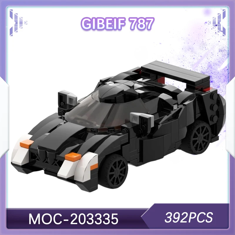 392 Uds nuevo coche de fantasía DIY creativo Gibeif 787 modelo de bloques de construcción alta compatibilidad miniatura DIY regalos para niños ladrillo MOC-203335
