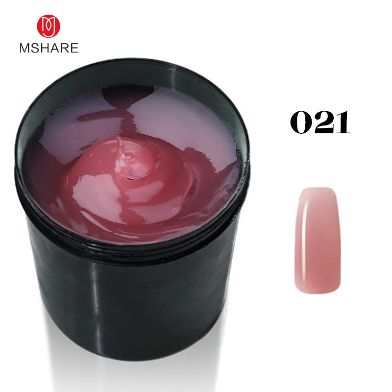 MSHARE 250g Helder Acryl Gel Harde Gel Voor Nagelverlenging Roze Naakt Wit Acrygel Hema TPO Gratis Builder Nagelgel Franse Nail Art