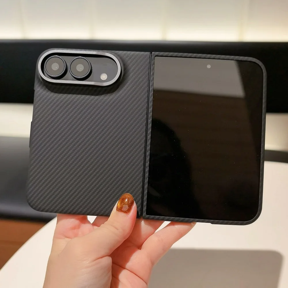 Capa Magnética Oficial MagSafe para iPhone Duo Wide, luxuosa, 100% fibra de carbono aramida Kevlar, capa protetora, acessórios para telefone.