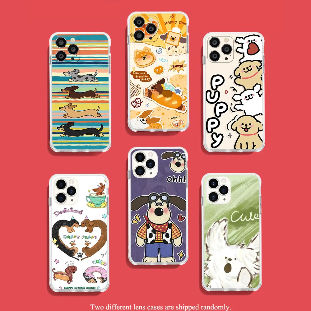 UK-58 Funny Lucky Dogs Cats Soft Case for Moto E4 E5 G6 GO E6 E6S(E6i) E7 E7i Edge 20 Fusion Play Lite Plus Power Pro