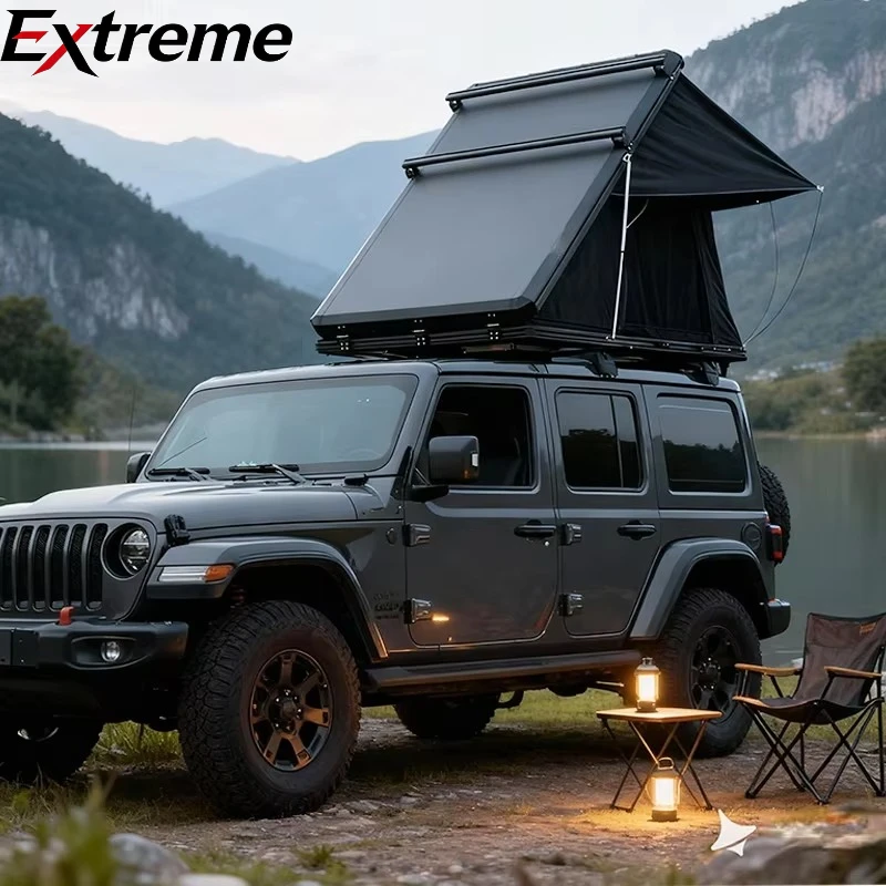 

EXTREME Waterproof Automatic Hydraulic Rooftop Tent Triangle Aluminum Car Roof Tent for Outdoor Camping Self-driving