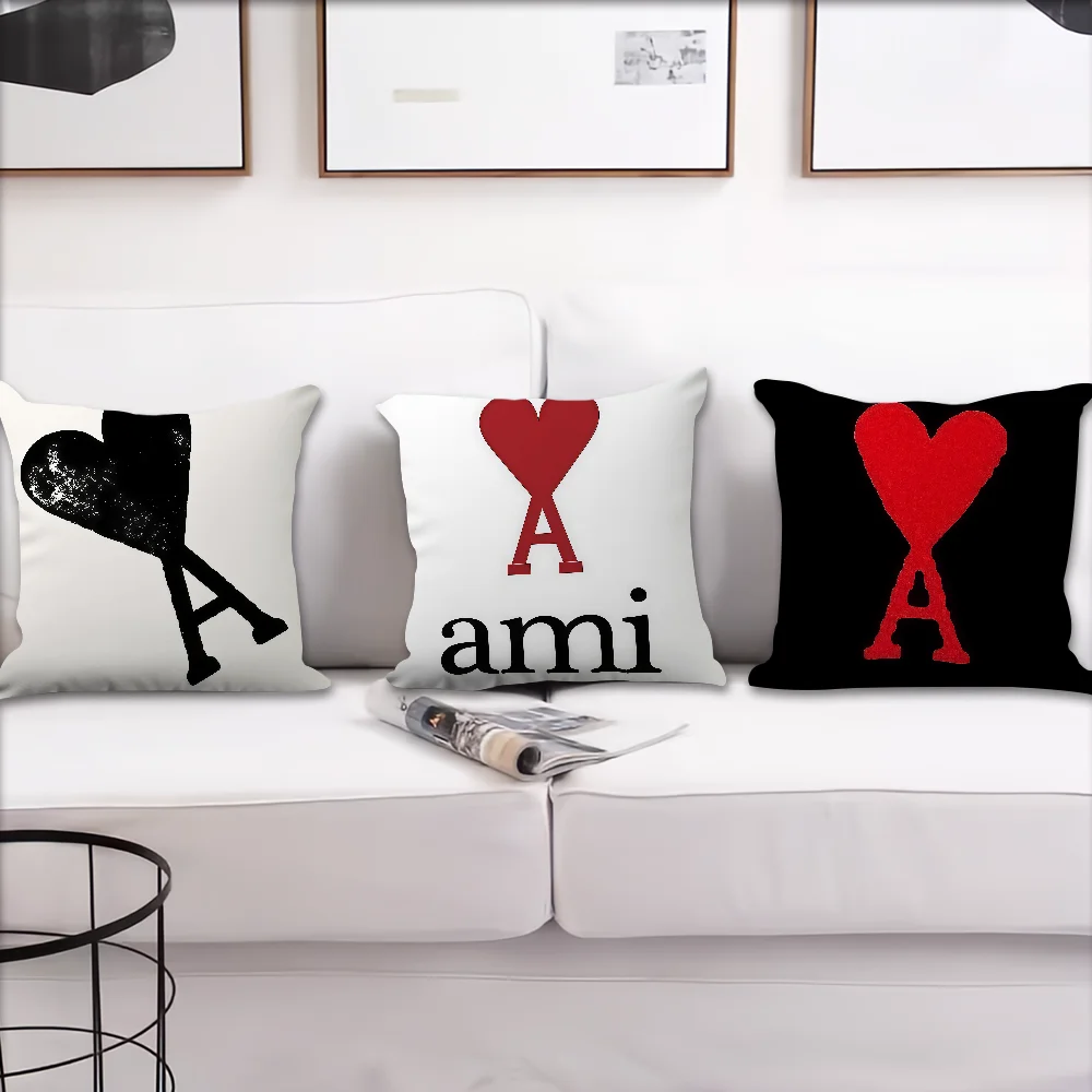 Interesting A-AMI-PARIS cushion cover For Pillow Printing Sofa Decoration Home Car Room Coffee Shop Office Nordic Simplicity