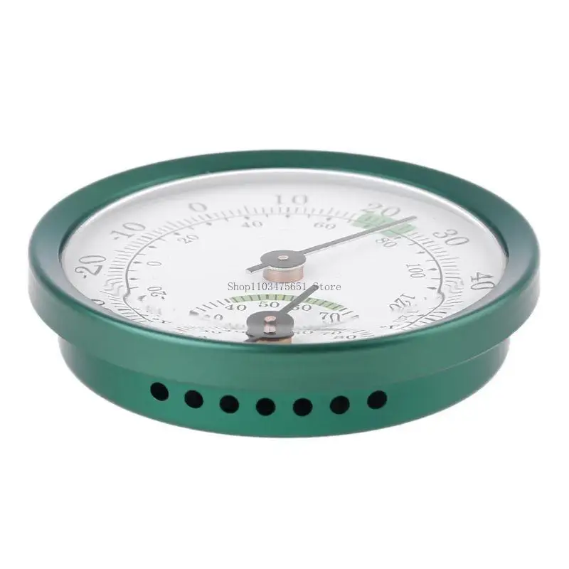 مقياس حرارة الجدار مع مقياس رطوبة معلق من سبائك الألومنيوم #2