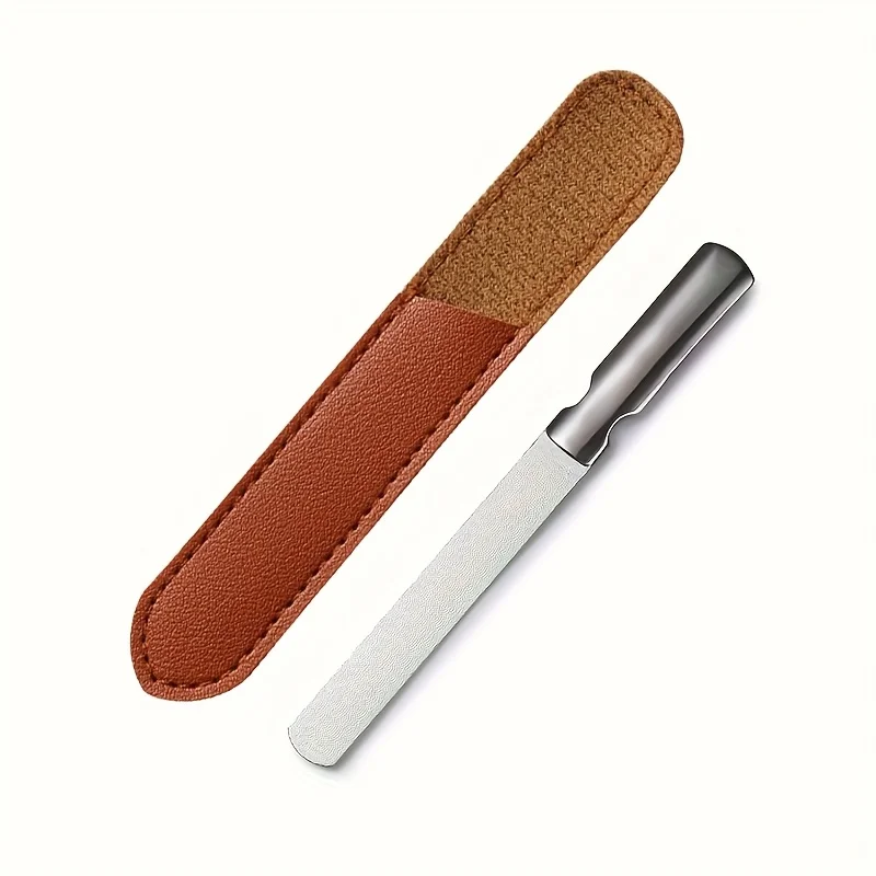 Professional Stainless Steel Nail File Double-Sided Heavy Duty & Reusable Manicure Tool for Natural Nails Christmas Gift