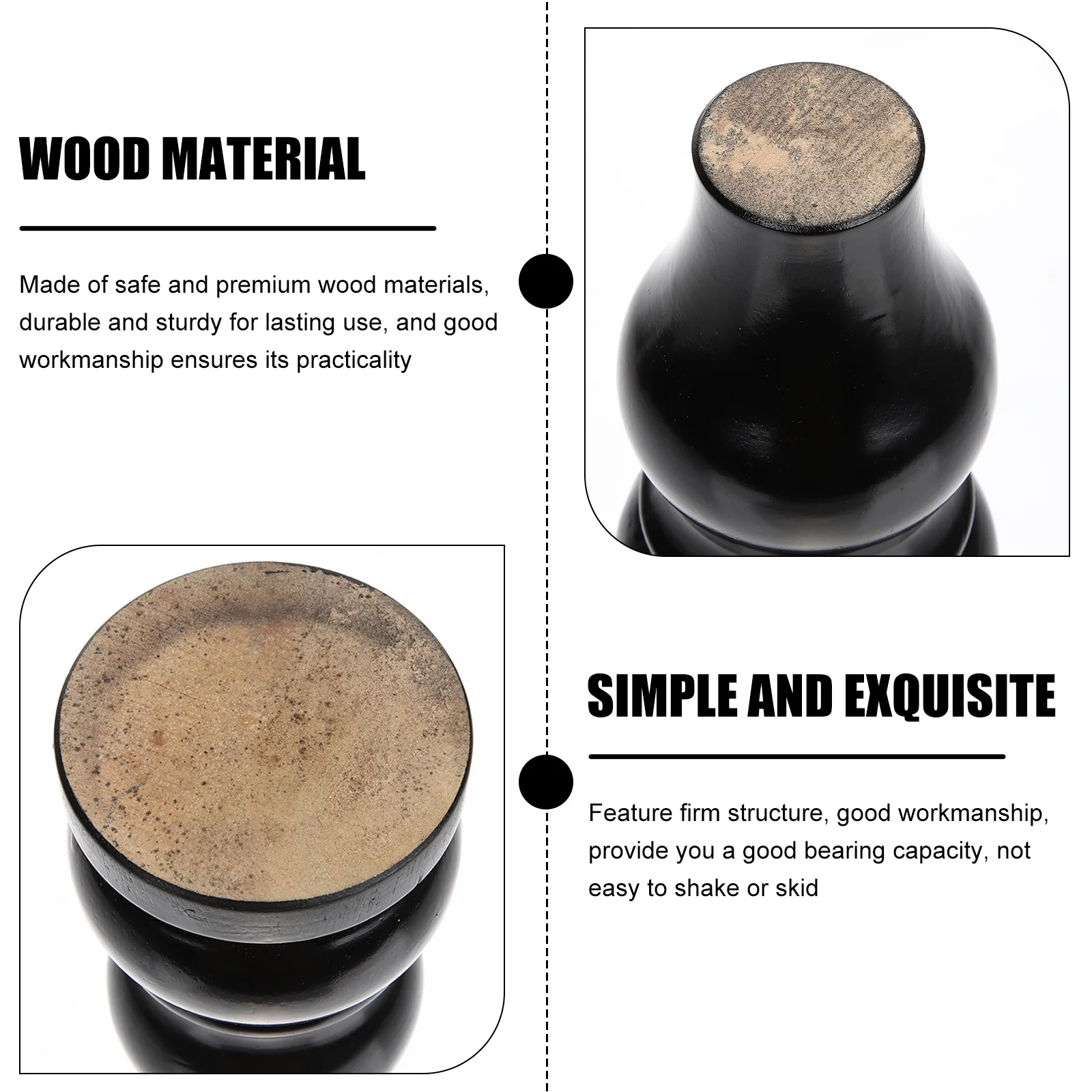 4 قطعة أرجل الأريكة أقدام أثاث خشبية بديلة ديكور لخزانة الطاولة وأرجل الطاولة القصيرة وأقدام الأثاث #1