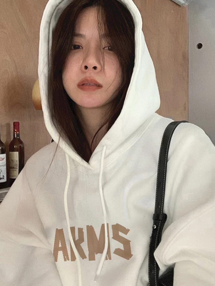 مقنعين سستة هوديس ملابس امرأة Y2K ملابس داكنة المتسكعون شعبية المناسب س الرقبة التطريز الديكور صغار مكافحة الباردة مكتنزة #3