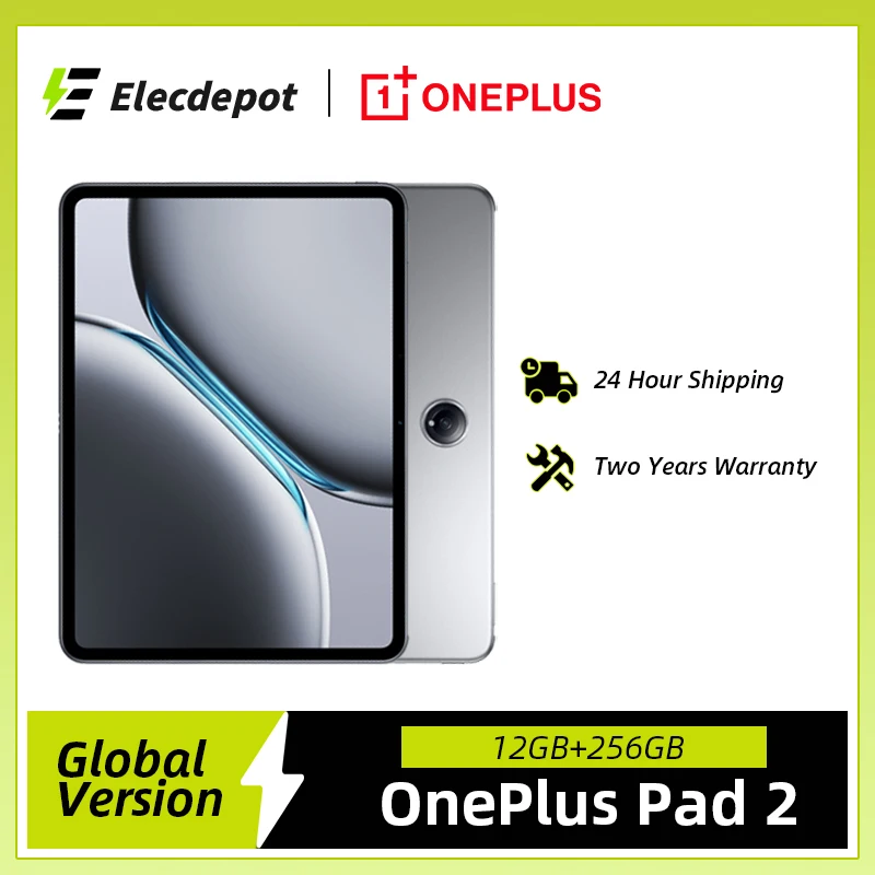 Global Version OnePlus Pad 2 Tablet 12GB 256GB Snapdragon 8 Gen 3 Chipset 3K 12 inches Display 9510mAh Battery