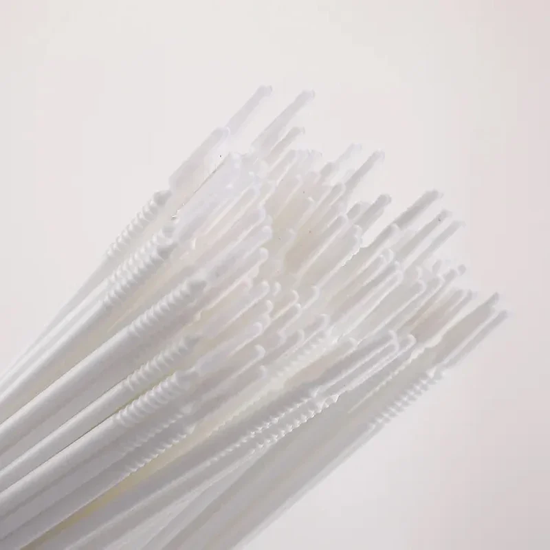 100 قطعة الصولجانات مايكرو فرشاة قضيب جلدة فرش رمش تمديد أدوات ماكياج المتاح دوامة مقبض فرشاة صغيرة ماسكارا #6