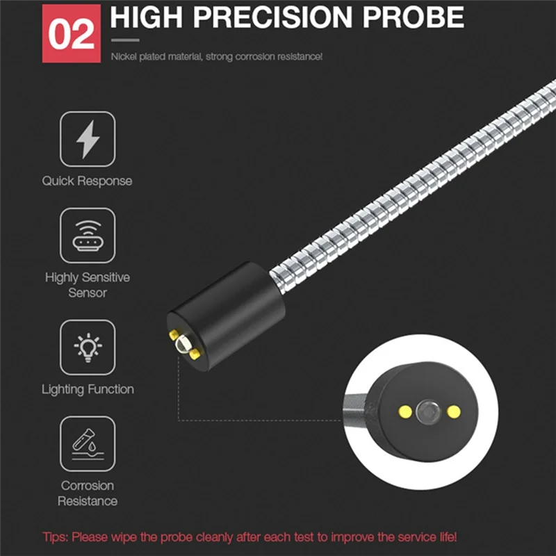 

YAWOA BF100 Тестер тормозной жидкости 12 В Автомобильный инструмент для тормозного масла DOT3 DOT4 DOT5.1 Совместимость Светодиодный индикатор Проверьте дисплей